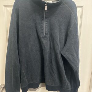 Tommy Bahama Men's Black Half-Zip reversible Sweater